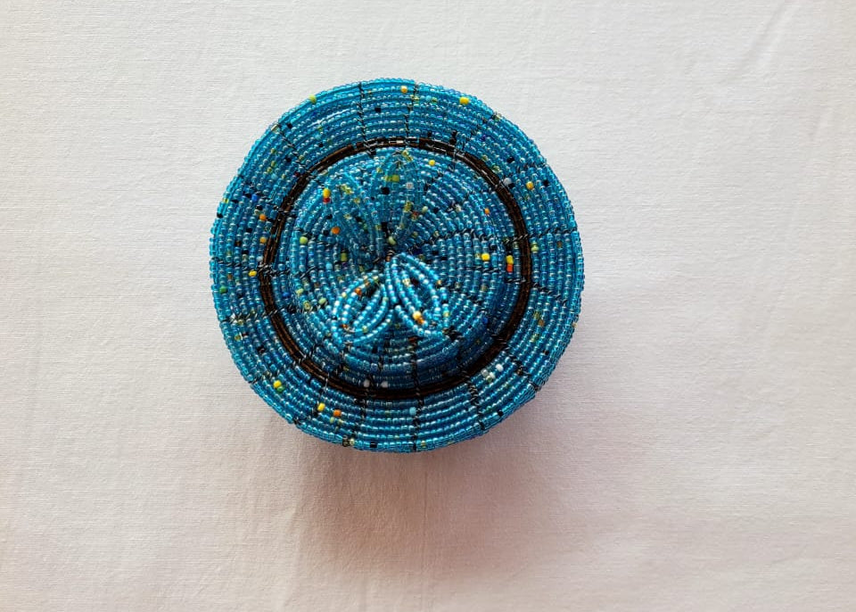 Turquoise Beaded Box