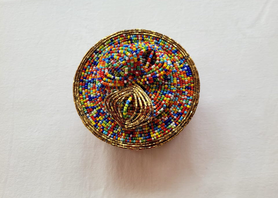 Multicolour Beaded Box