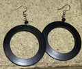 Black Hoop Earrings